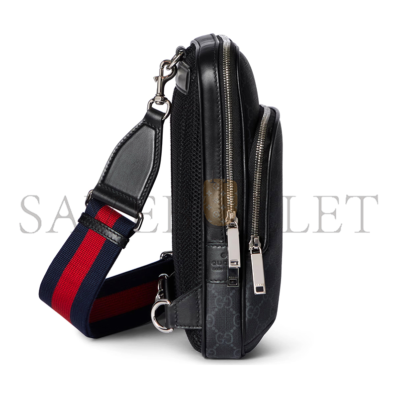 GUCCI GG BLACK SMALL SLINGBAG 822073 (17.5*7*6cm) GUCCI GG BLACK SMALL SLINGBAG 822073 (17.5*7*6cm)
